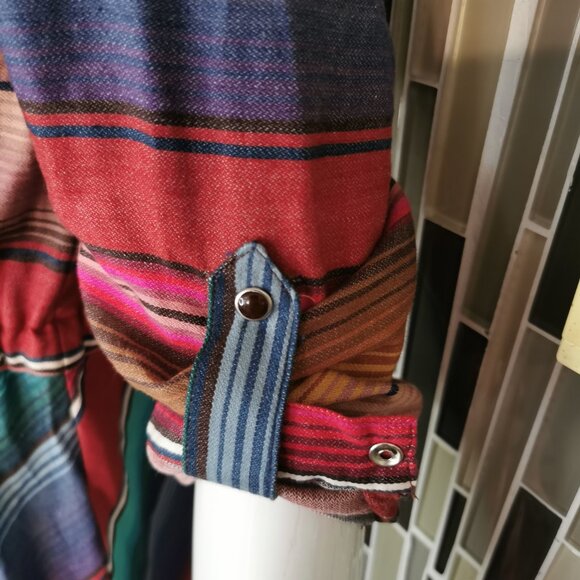 Striped Multicolor Shirt Dress - Picture 3 of 7